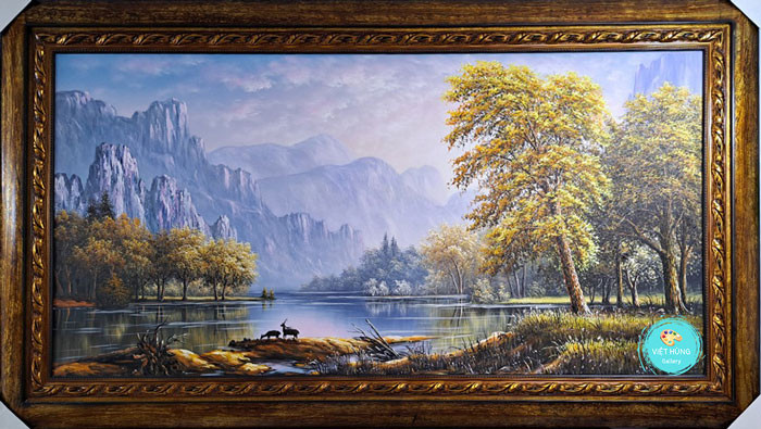 Tranh rừng núi châu âu VH126