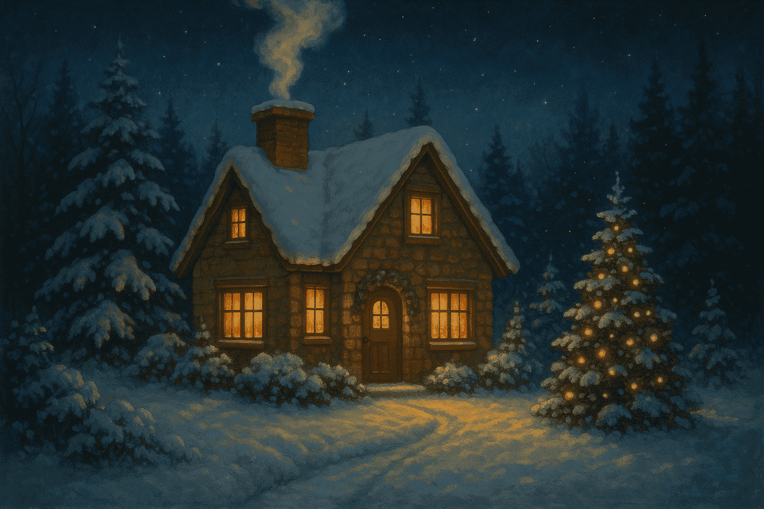 Tranh treo phòng khách ngày giáng sinh