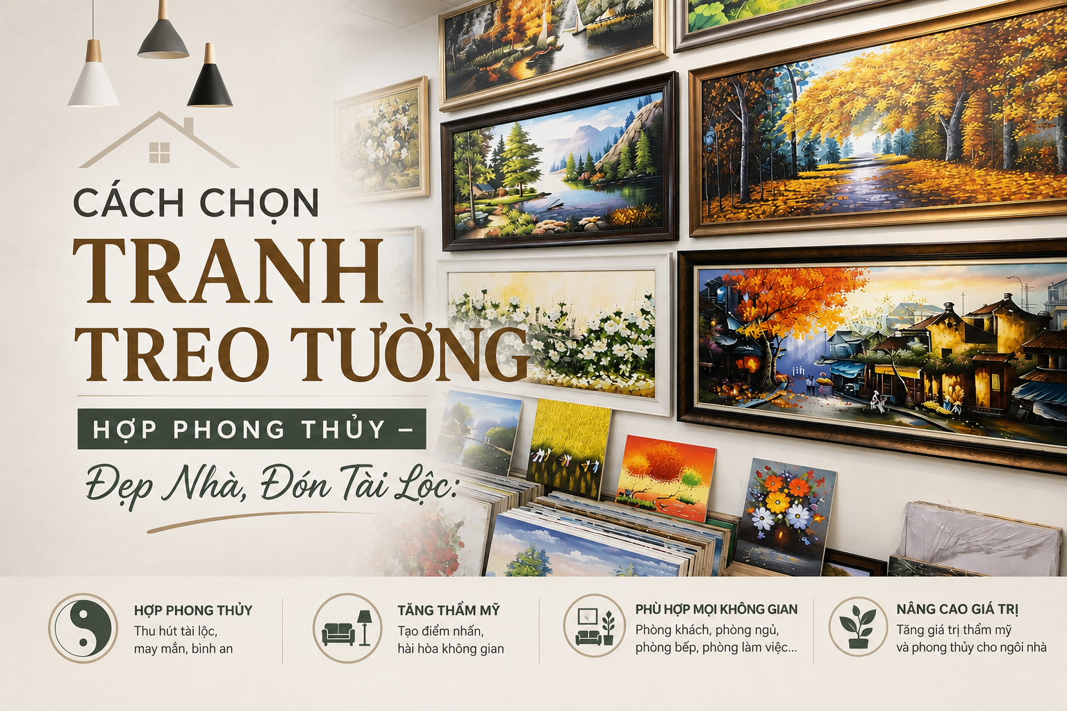 Cách Chọn Tranh Treo Tường Hợp Phong Thủy – Đẹp Nhà, Đón Tài Lộc